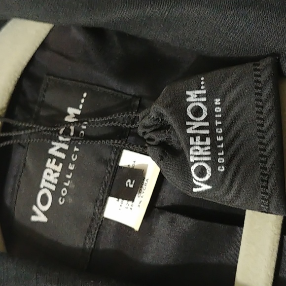 Votre Nom linen blazer black size 2 - Picture 8 of 8